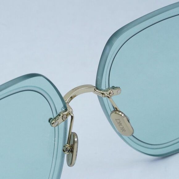 NEW DIOR ULTRADIOR SU B0O0 GOLD GREEN SUNGLASSES - Picture 7 of 13